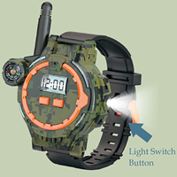 Reloj Walkie Talkie Recargable e Impermeable para Niños, Alcance de 100M, Multi-Plug, Calidad de Llamada de Alta Definición, Juguete Interactivo para Padres e Hijos