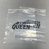 Sacs à fermeture éclair transparents en PE avec logo personnalisé imprimé pour sweat-shirts, vêtements, t-shirts, emballages de vêtements