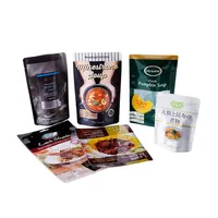 Sachet autoportant autoclavable de qualité alimentaire, écologique et biodégradable, pour repas prêts à consommer