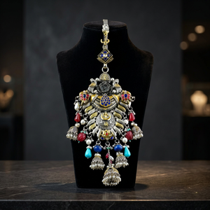 Impresionante Conjunto de Joyería Elegante en Plata y Oro Antiguo, Lujo Atemporal para Bodas y Compromisos, Colgantes y Dijes Especiales - Product Image 2