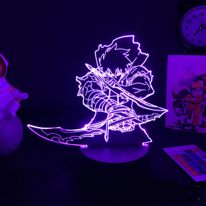 Vente en gros Nouveau <span class=keywords><strong>Solo</strong></span> Nivellement Sung Jin Woo <span class=keywords><strong>Manga</strong></span> DIY 3D LED Lampe de poche Acrylique Anime Veilleuse - Product Image 6