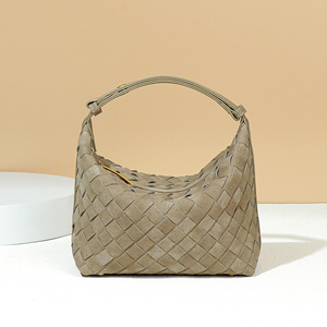 Của Phụ nữ túi xách bán buôn thời trang của phụ nữ túi xách tay handmade dệt Frosted Chất liệu dệt túi tiện dụng ăn trưa hộp dệt kim Túi - Product Image 4