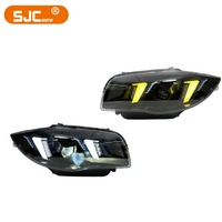 Nouveau Phare SJC pour BMW Série 1 E82 E87 2007-2011, Feux à LED avec Feux de Jour Jaunes et Blancs, Double Couleur, Prêt à l'Emploi