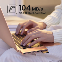 Adaptador Hub USB C UGREEN CM206 para MacBook, 4K HDMI Thunderbolt 3 100W, Lector de Tarjetas SD y TF, USB Tipo C HDMI HUB para M2 M1