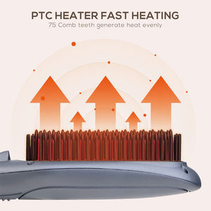 <span class=keywords><strong>Brosse</strong></span> à lisser électrique portable pour hommes barbe peigne chauffant <span class=keywords><strong>brosse</strong></span> thermique - Product Image 4