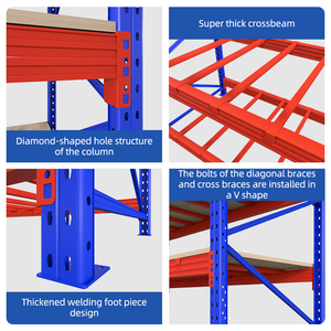 Heavy Duty Pin kệ kho Heavy Duty Stackable Pallet Giá gác lửng tầng giá cho kho lưu trữ - Product Image 5