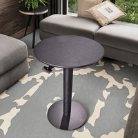 Table d'appoint moderne en fer avec réglage en hauteur par vérin à gaz, table basse polyvalente pour salon, chambre, école, canapé, maison