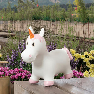Caballo Saltador Inflable para Niños de 5 a 7 Años, Juguete de Montar al Aire Libre, <span class=keywords><strong>Unicornio</strong></span> de PVC Unisex - Product Image 3