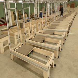 Appassionato di Fitness Core esercizio Top Full Metal Track acero <span class=keywords><strong>Pilates</strong></span> Double face Reformer letto con torre - Product Image 6