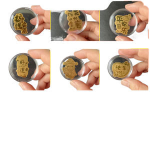 999 puur gouden mobiele telefoonsticker: 2 mg prinses, word rijk, God, rijkdom. Om geld te verdienen, is het nodig om te sluiten - Product Image 1