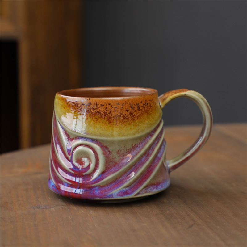 Tazza a spirale per forno, colore viola, 300 ml