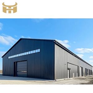 Hiện đại công nghiệp đúc sẵn Kết Cấu Thép Ánh sáng-trọng lượng kim loại kho văn phòng xây dựng trung tâm nhà để xe nhà kho siêu thị - Product Image 1