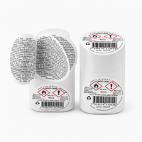 OEM Custom Tweelaagse Stickerlabels Dubbellaagse Druk Groothandel Zelfklevende Labels voor Cosmetica Voedsel Flessen Potten