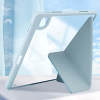 Coque de protection étui mince à trois volets en cuir PU housse pour tablette pour iPad Pro 11 Air4 Air5 10.9 Air 11 2024