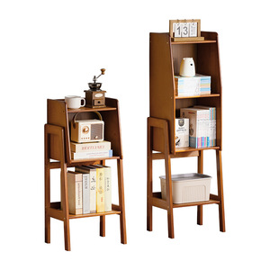 Minimalist living room multi-layer shelving unit, home bookshelf display cabinet, integrated floor-standing multi-functional - Product Image 3
