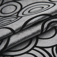 Haute qualité pas cher 100% Polyester impression maison déco tissu flocage velours tissu pour vêtements canapé Textile à la maison