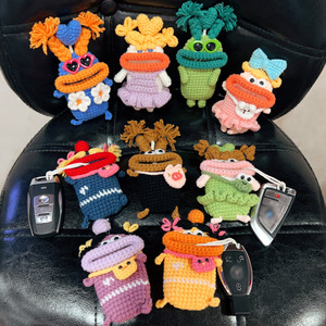 <span class=keywords><strong>Netflix</strong></span> กระเป๋าไหมพรมไหมพรมลาย<span class=keywords><strong>การ์ตูน</strong></span>รูปปากไส้กรอกทำจากขนสัตว์กระเป๋าใส่กุญแจรถแบบน่าเกลียดปลอกหุ้มป้องกันแบบห่วง - Product Image 3