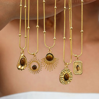 Ensemble de colliers superposés Maillard avec pendentif, chaîne de clavicule, collier pull, bijoux minimalistes au design de niche pour femmes, vente en gros