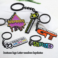 Porte-clés souvenir personnalisé en émail, alliage de zinc plaqué noir, porte-clés personnalisés avec logo, lettre, porte-clés design