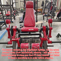 Machine à extensions de jambes indépendante à charge libre, équipement de gym commercial pour l'entraînement de la force des quadriceps et des exercices du bas du corps