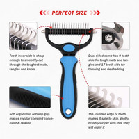 Brosse Portable pour couper les poils de chiens et de chats, outil de toilettage, Double couleur, 1 pièce, meilleures ventes