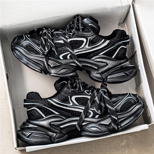 Zapatos Deportivos de Malla Transpirable con Suela Gruesa, Estilo Moderno para Correr y Caminar, Zapatos Casuales Deportivos para Hombre, Novedad 2025 - Product Image 2