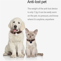 Mini Rastreador GPS Inalámbrico NFC Antipérdida Portátil para Mascotas, Gatos y Perros Pequeños, Compatible con Android, Resistente al Agua IPX7, en Tiempo Real, de Silicona