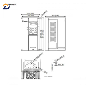 Variateur de fréquence série VFD-B VFD037B43A 3,75KW 8,5A 460V 5HP Entrée 3PH VFD037B43A VFD037B43A VFD037B43A - Product Image 6