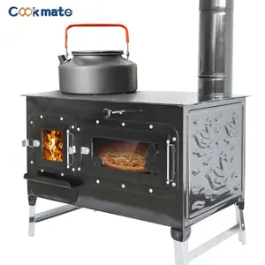 Vente en gros Sabah Poêle à bois en acier inoxydable Poêle multi-combustibles pour la cuisine et la chaleur en plein air et à l'intérieur