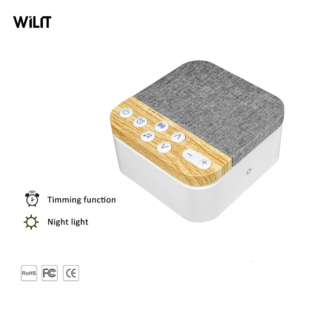 Прибор для улучшения сна ребенка White Noice, прикроватный Ночной светильник, 15 естественных звуков, разъем для наушников для младенцев, детей