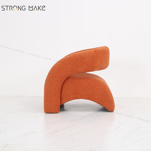 Diseño Moderno Lujo <span class=keywords><strong>Relax</strong></span> Ocio Diseño Acento Sillón Muebles Tapizados Cómodos <span class=keywords><strong>Sillones</strong></span> de Terciopelo Para Sala de Estar - Product Image 4