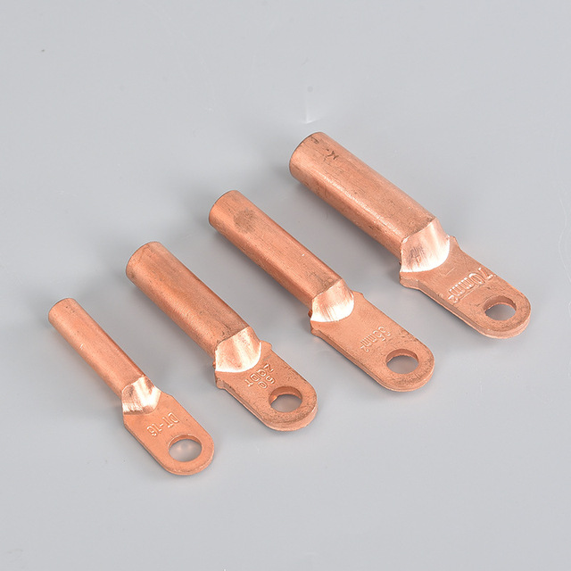 DT Copper Nose 10-500 square Meters Red Copper Closed Terminal Copper Direct Pipeline Ear Wire Cable Joint