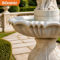 Fontaine d'ange en marbre sculptée à la main, sculpture d'extérieur pour jardin, fontaine d'eau sur mesure pour villa, cour, décoration commémorative
