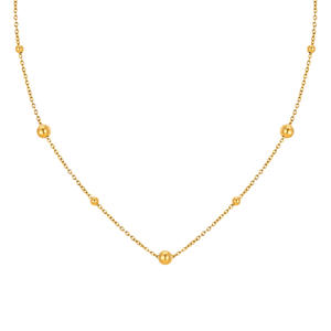 สร้อยคอสแตนเลสแบบเรียบง่ายทันสมัยสำหรับผู้หญิงพร้อมจี้สร้อยคอแบบกลมประดับกระดูกไหปลาร้า - Product Image 5