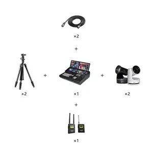 번들 03 모바일 특수 효과 스위처 EFP 멀티 카메라 가이드, 녹음, 방송, 라이브 촬영, 광각 PTZ 카메라
