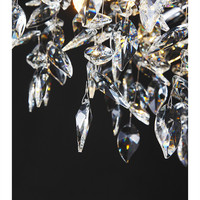 Lustre en cristal K9 de luxe pour salle à manger, lumières décoratives en forme de branche d'arbre, lustre ovale en cristal
