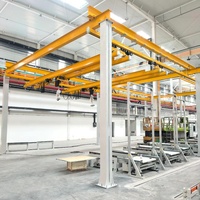 Système de grue à suspension flexible, poste de travail complet, grue aérienne, fournisseur professionnel pour atelier industriel