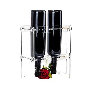 ชั้นวางขวดเหล้าอะคริลิคแบบกำหนดเองพร้อมไฟ LED และเคาน์เตอร์โชว์ไวน์ - Product Image 1