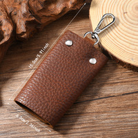Porte-clés à clip en cuir, mini porte-clés de luxe pour sac, breloque personnalisée pour sac, fermoir de porte-clés, breloque pour clés de voiture