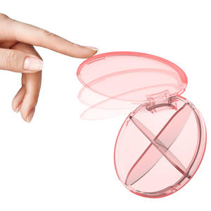 Boîte de rangement de bijoux miniature personnalisée avec quatre compartiments, organisateur de voyage transparent, étanche et scellé pour le camping en plein air - Product Image 1