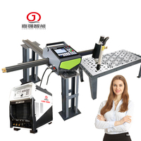 Draagbare Dual-Purpose Mini Cnc Plasma Cutter Automatische Gas Snijmachine Roestvrijstalen Tafel 220V Bijen Snijlager Motor