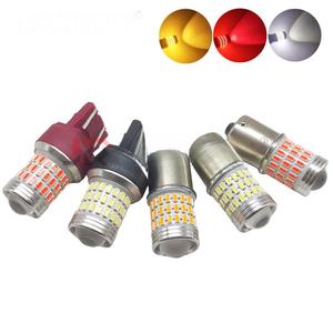 1156/1157/3156/7440/3157/7443 54smd <span class=keywords><strong>LED</strong></span> tự động đuôi ánh sáng trắng sáng phanh lần lượt tín hiệu đảo ngược đèn cho xe ô tô 12V/24V mới - Product Image 6