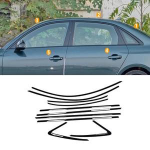 Tira Decorativa para Ventanas de Coche, Acero Inoxidable, Marco de Puerta, Componentes Exteriores para Audi A4L A4 2009-2016, Kit de Carrocería, Accesorios para Coche - Product Image 1