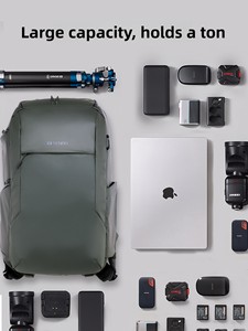 Sac photo double épaule BENRO City300 pour appareil photo reflex numérique, ordinateur portable, compatible <span class=keywords><strong>Fujifilm</strong></span>, pour les trajets quotidiens, les voyages et les drones - Product Image 2
