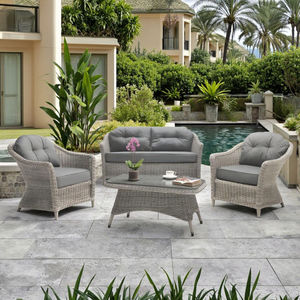 AUDU UK Muebles de exterior resistentes al fuego Juego de sillas de jardín Descuento Sofás de jardín de ratán al aire libre en Cambridge - Product Image 2