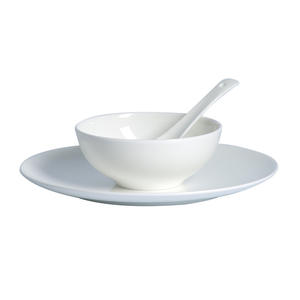 Vente en gros d'assiette à dîner blanche en céramique de porcelaine écologique maison de luxe hôtel restaurant de qualité alimentaire va au lave-vaisselle personnalisé - Product Image 6