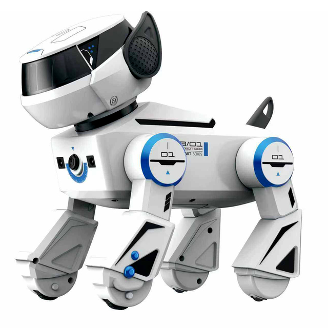 Ai Smart Dog Rc Robot Flips Handstand Spin Stunt Actions Robot Toys With LED Light Intelligent Robot Dog for Kids