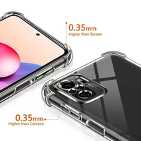 Étui de protection transparent antichoc avec coussin d'air pour Xiaomi Redmi Note 10 10s 13 11 11s 12 12s 12 14 Pro Plus 5G Redmi 10A 14C 12C