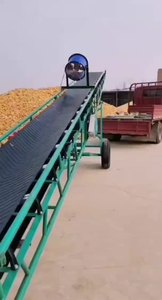 Industriële mobiele draagbare kleine rubberen schuine bandtransportbandmachine met PLC-besturing, regelbare snelheid, food grade, te koop - Product Image 2
