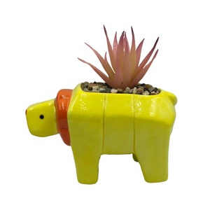 estilo León diseño de cerámica de siembra jardinera maceta jardín plantador florero de flores para la decoración de la casa - Product Image 3